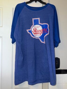 MLB Baseball Stitches Texas Rangers Graphic T Shirt Men’s Size 3XL Brand New WTG
